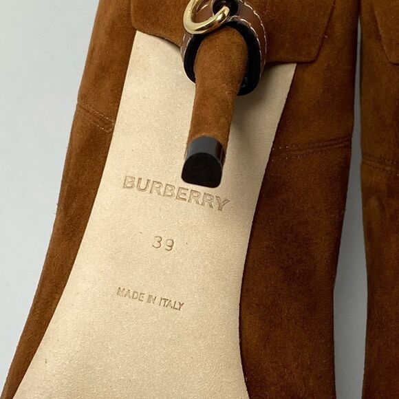 Burberry Kenley D-ring Suede & Textile Boots size 39 - Picture 12 of 12